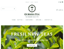 Tablet Screenshot of gurkhatea.com